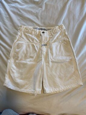 Vintage Marithe Francois Girbaud high waisted white shorts
